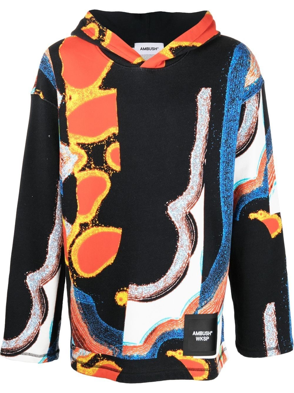 AMBUSH abstract-print hoodie - Black von AMBUSH