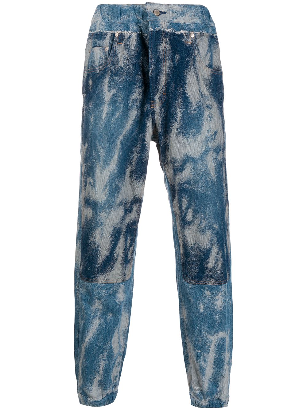 AMBUSH acid wash denim track pants - Blue von AMBUSH