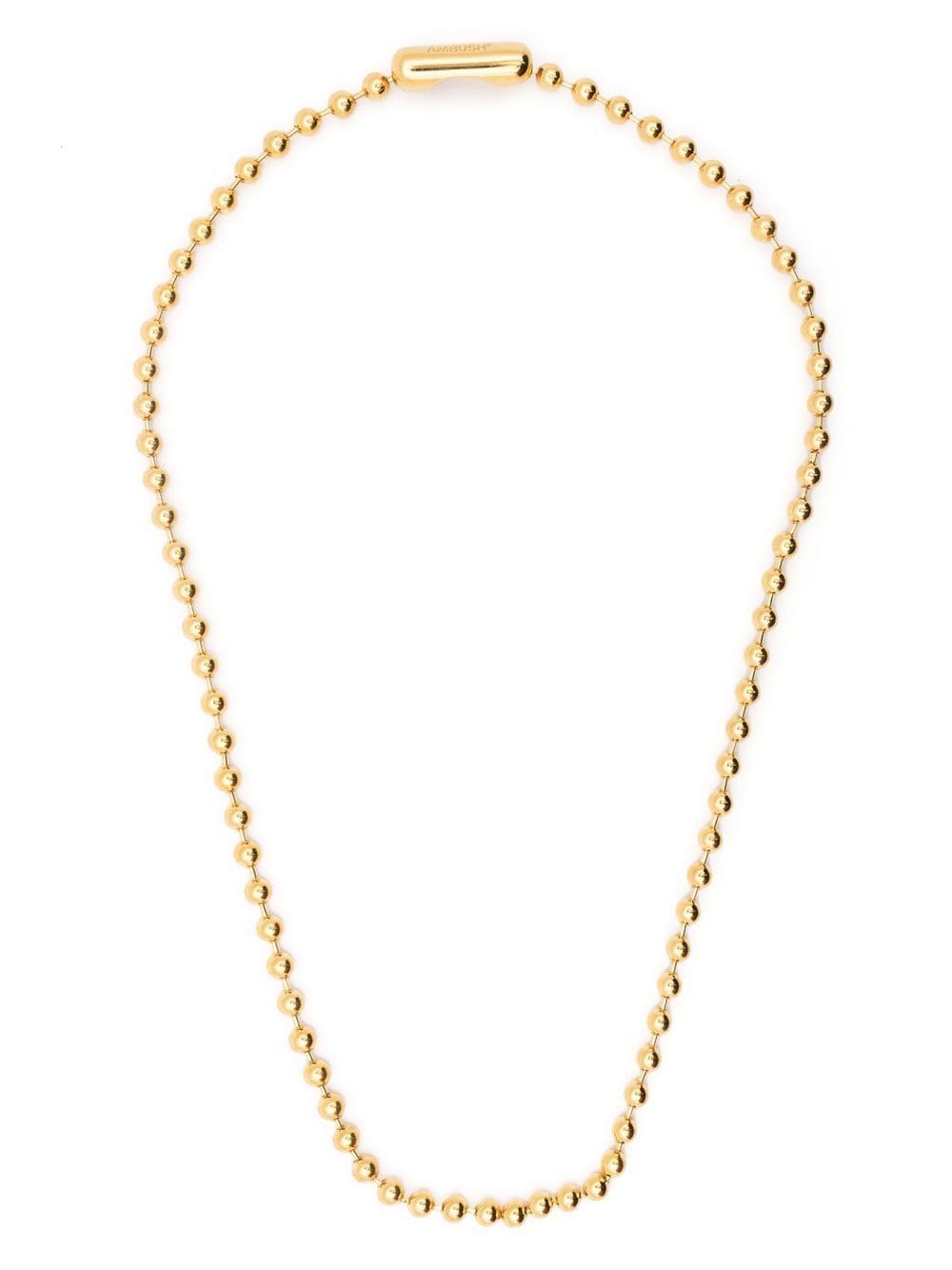 AMBUSH ball-chain silver necklace - Gold von AMBUSH