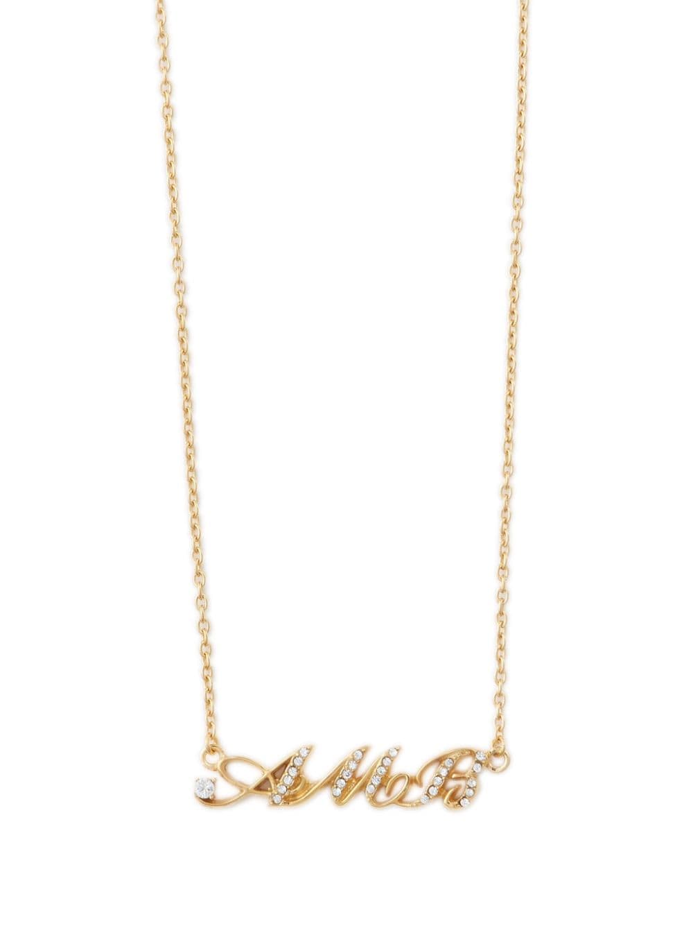 AMBUSH logo-plaque necklace - Gold von AMBUSH