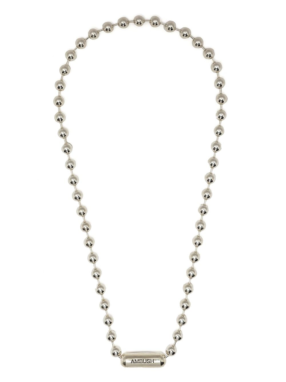 AMBUSH bead-chain necklace - Silver von AMBUSH