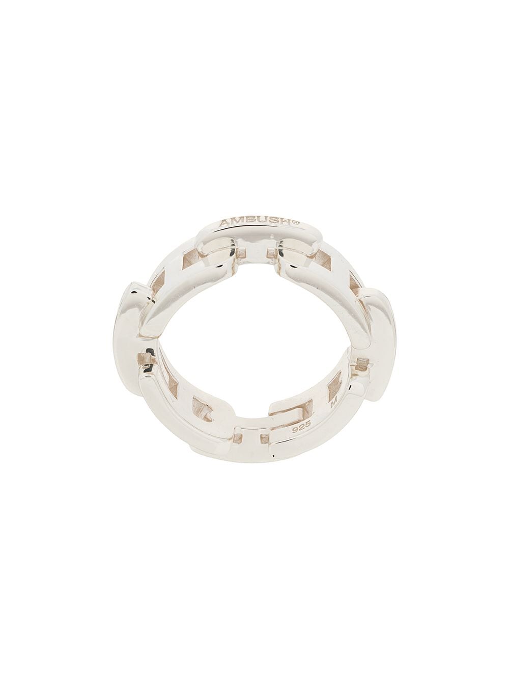 AMBUSH chain-link ring - Silver von AMBUSH