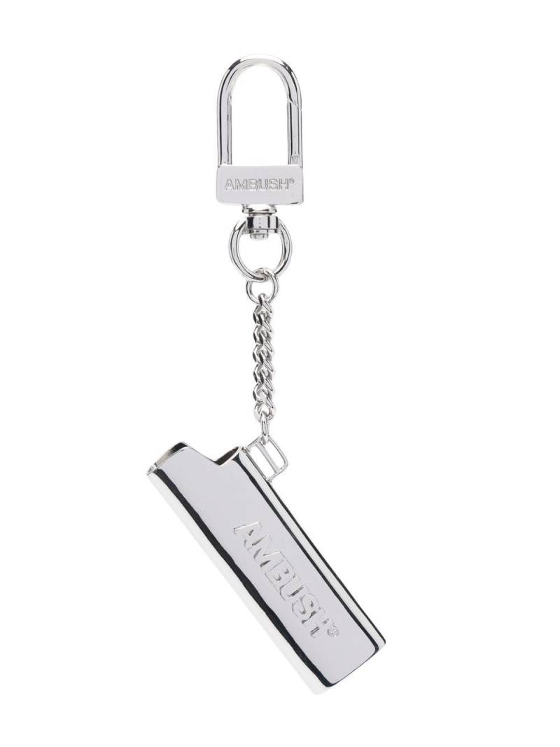 AMBUSH debossed-logo lighter case key chain - Silver von AMBUSH