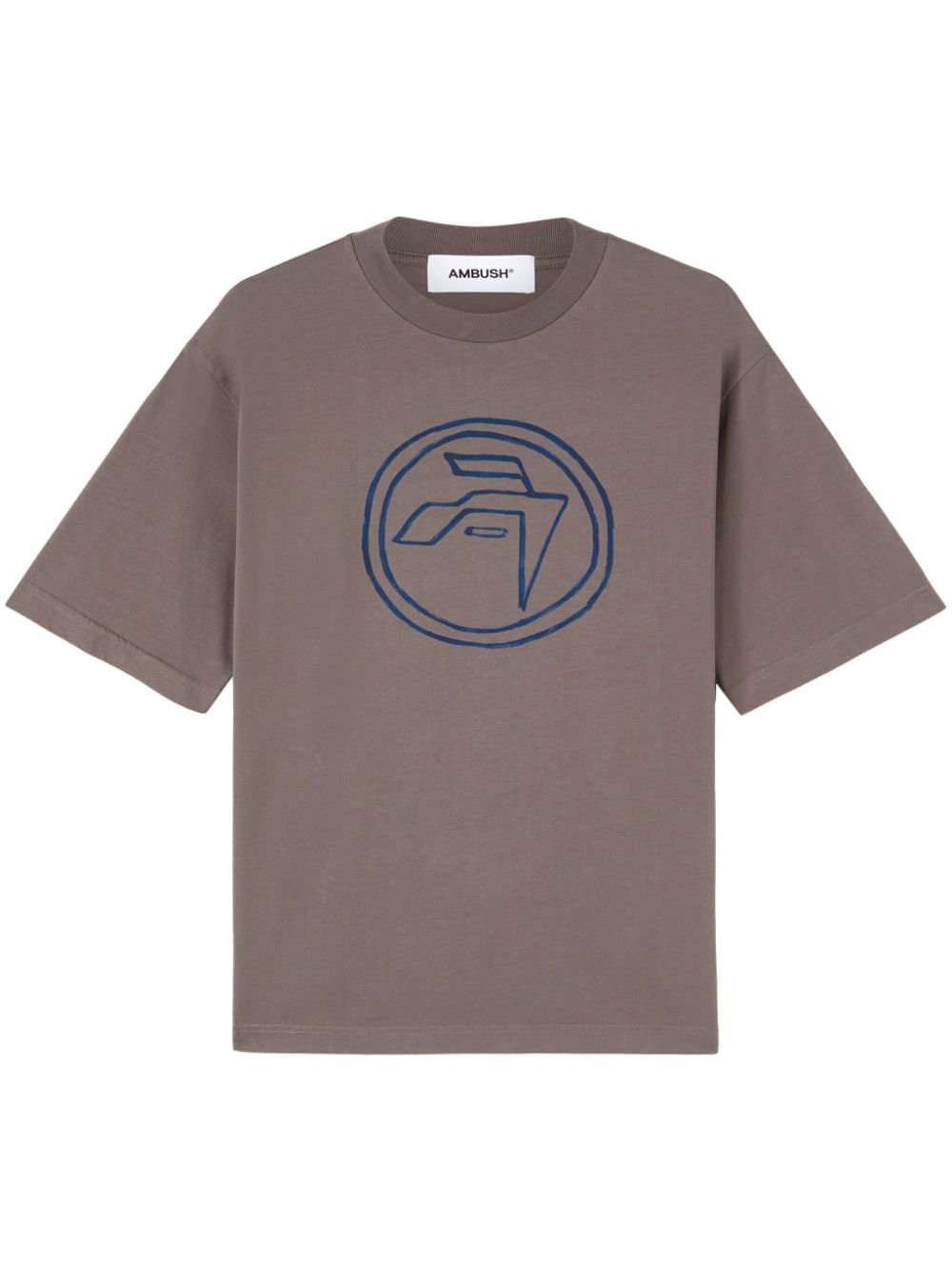 AMBUSH emblem-print organic-cotton T-shirt - Brown von AMBUSH