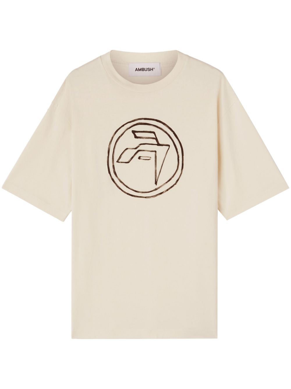 AMBUSH emblem-print organic-cotton T-shirt - Neutrals von AMBUSH