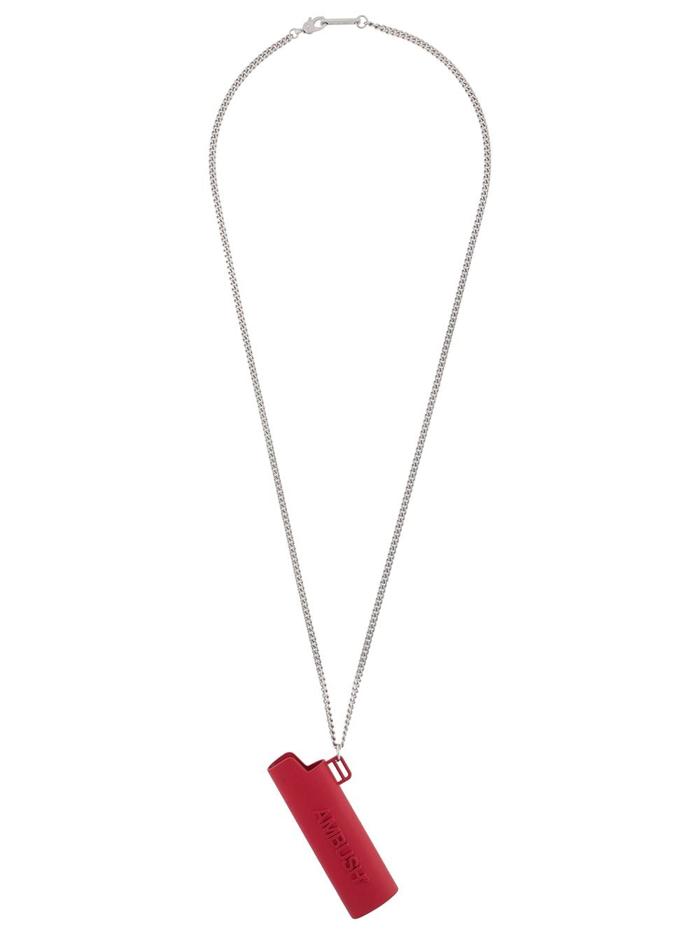 AMBUSH engraved logo necklace - Red von AMBUSH