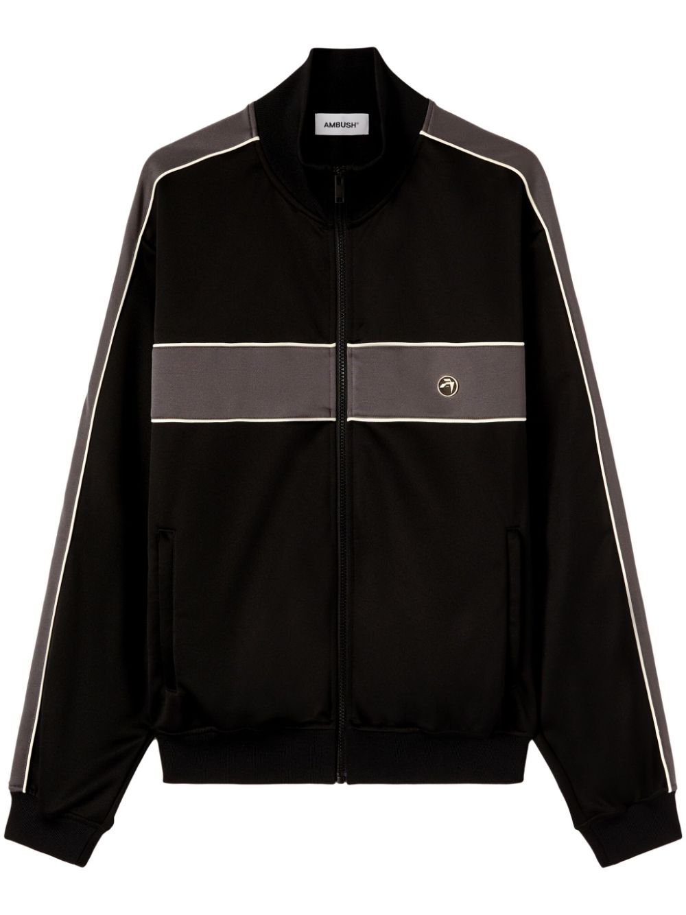 AMBUSH high-neck striped track jacket - Black von AMBUSH