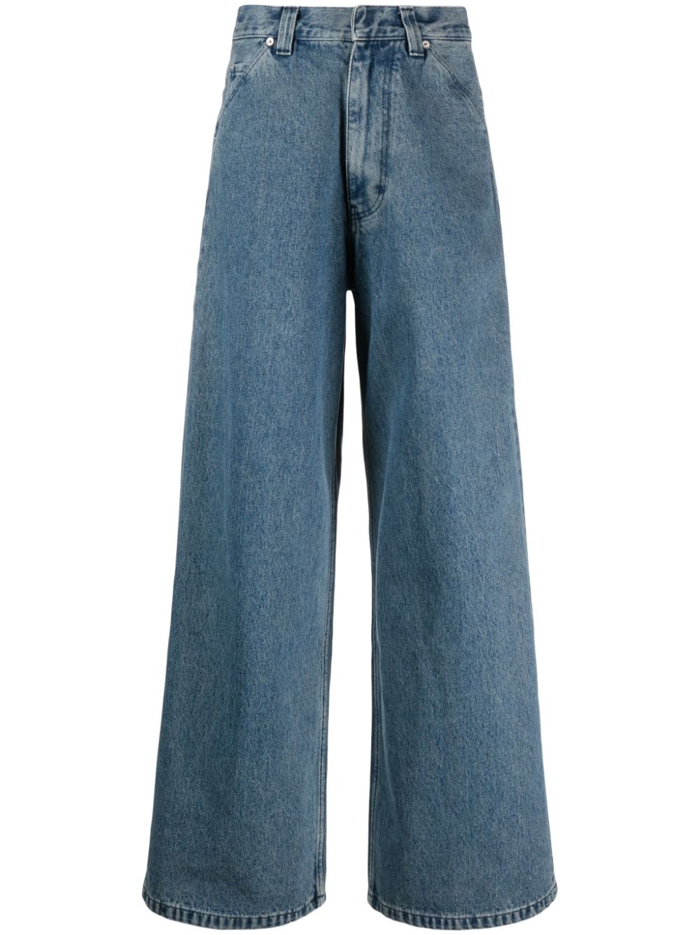 AMBUSH high-rise wide-leg jeans - Blue von AMBUSH