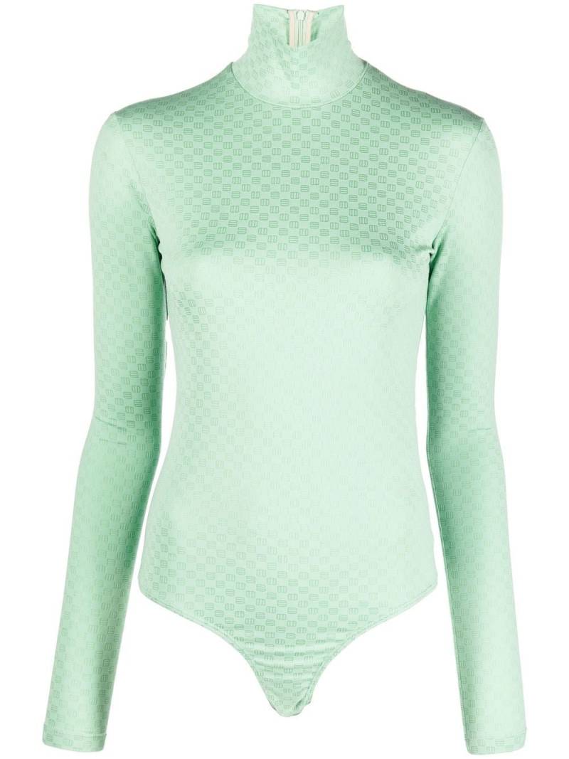 AMBUSH jacquard turtleneck long-sleeve top - Green von AMBUSH