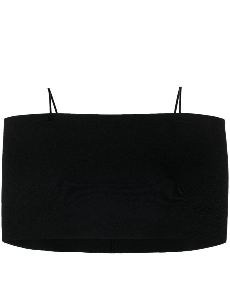 AMBUSH cold-shoulder cropped top - Black von AMBUSH