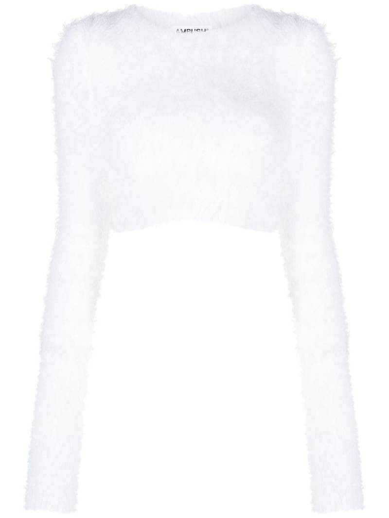 AMBUSH knitted cropped jumper - White von AMBUSH