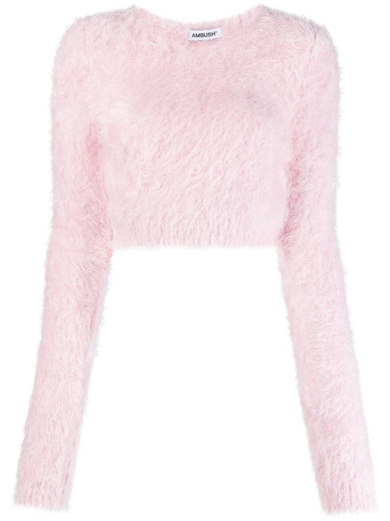 AMBUSH knitted cropped sweater - Pink von AMBUSH