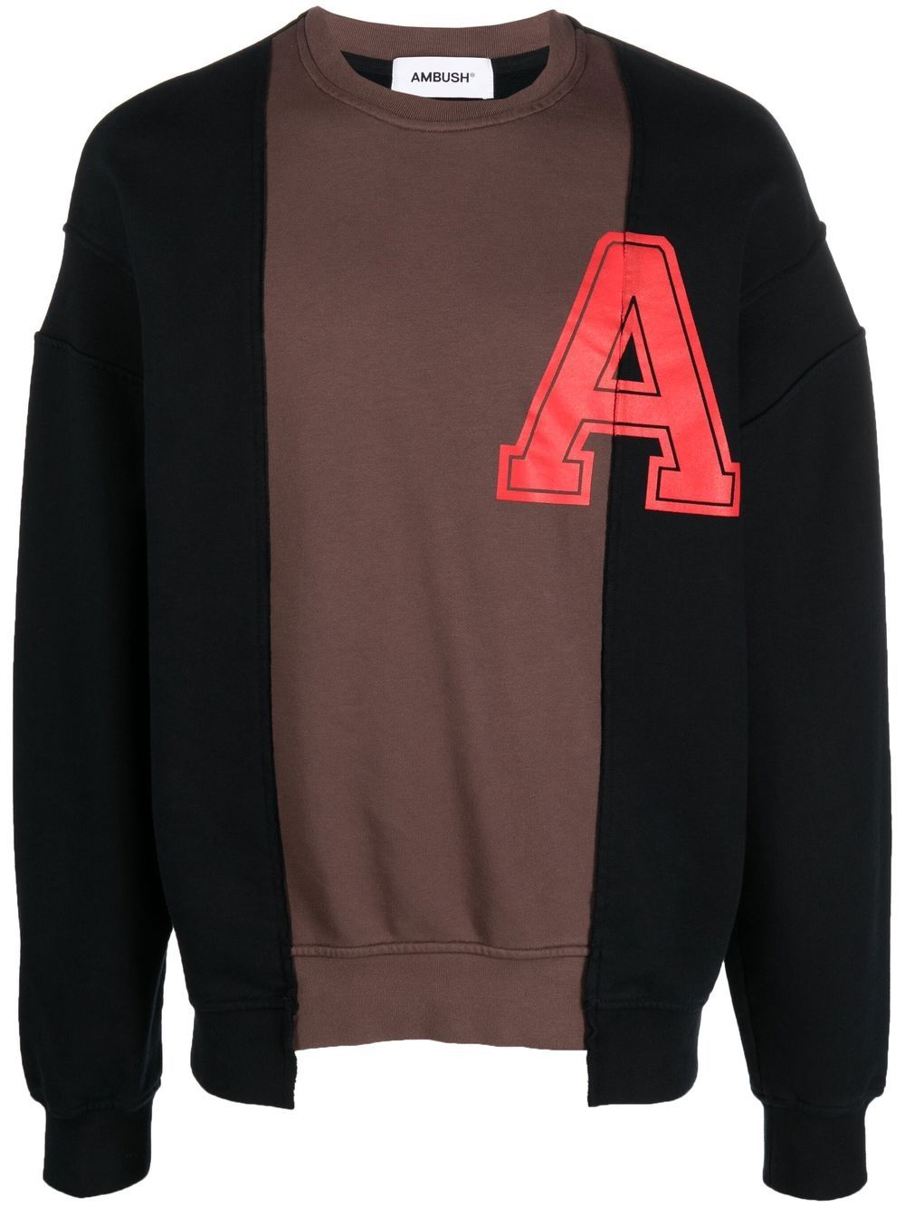 AMBUSH letter-print long-sleeve sweatshirt - Black von AMBUSH