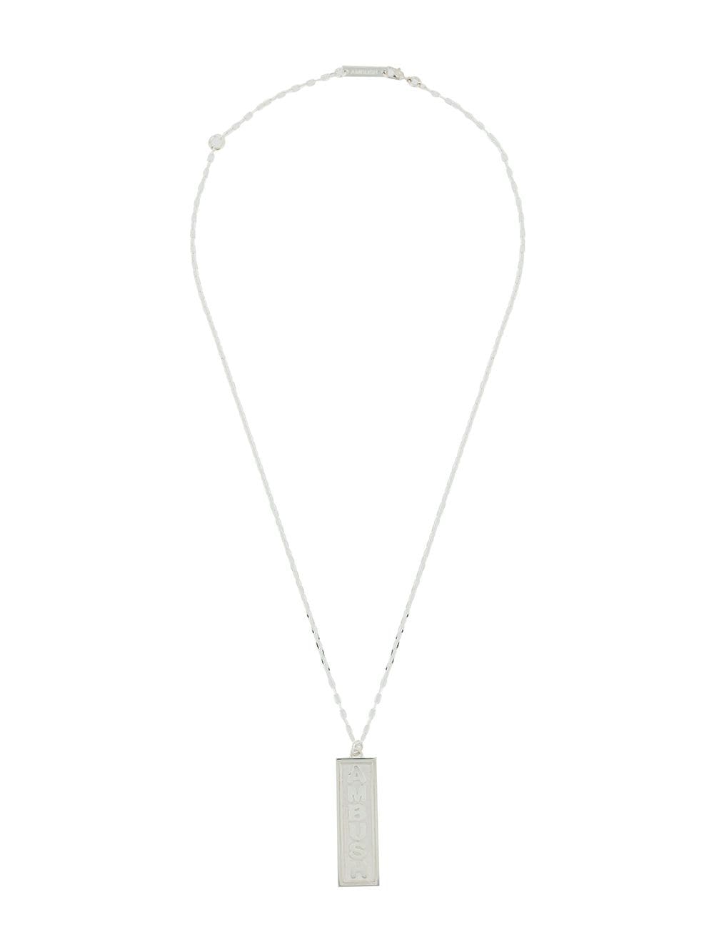 AMBUSH logo charm necklace - Silver von AMBUSH