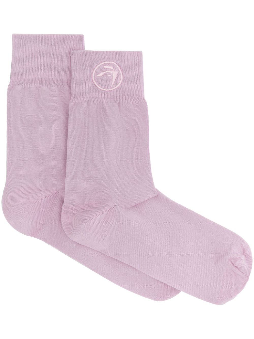 AMBUSH logo-embroidered cotton socks - Pink von AMBUSH