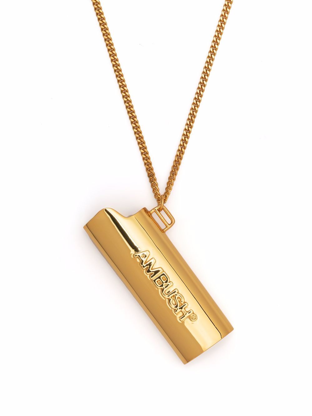 AMBUSH logo-engraved lighter necklace - Gold von AMBUSH