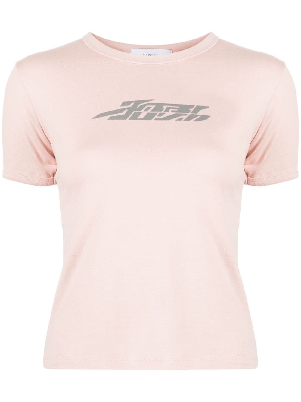 AMBUSH logo-flocked T-shirt - Pink von AMBUSH