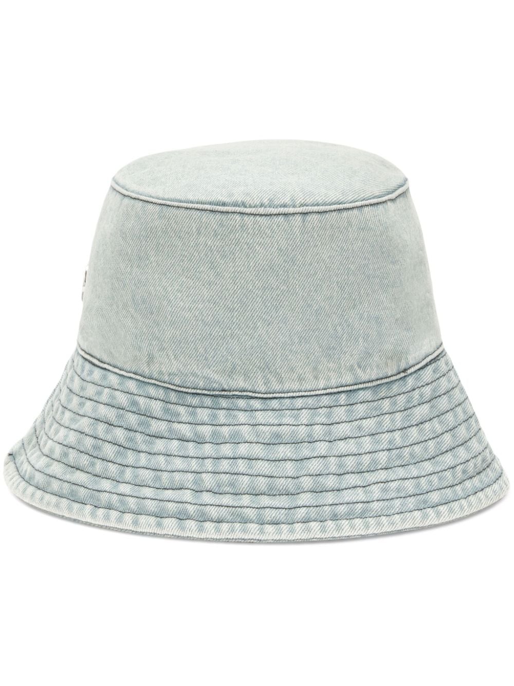 AMBUSH logo-plaque denim bucket hat - Blue von AMBUSH