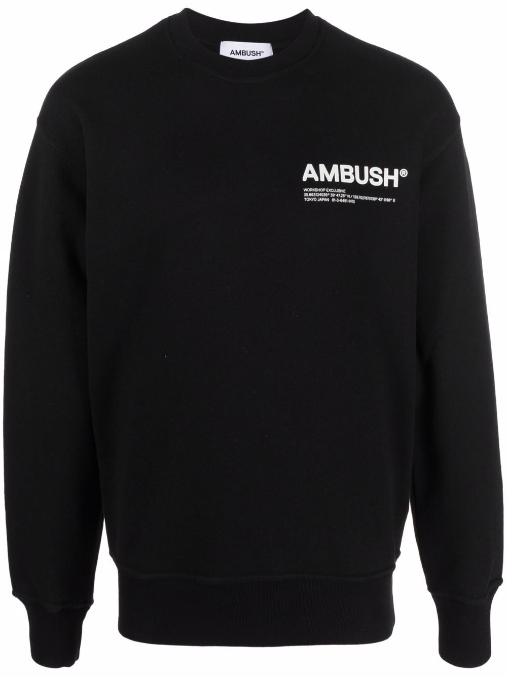 AMBUSH logo-print cotton sweatshirt - Black von AMBUSH