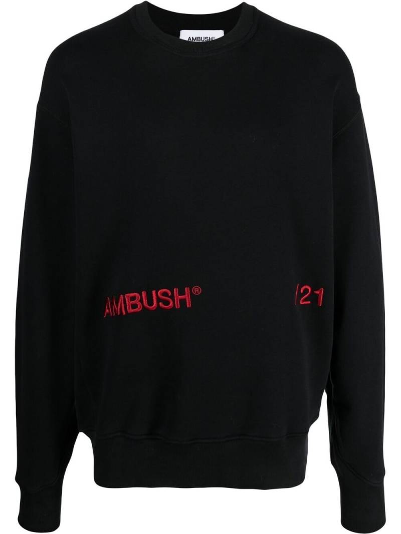 AMBUSH embroidered-logo sweatshirt - Black von AMBUSH