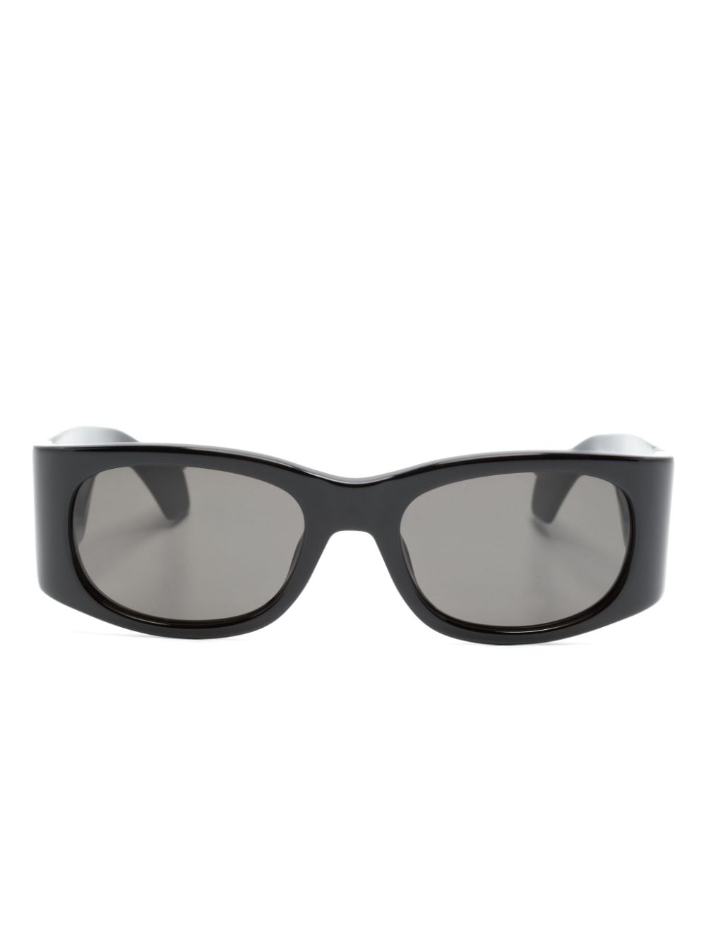 AMBUSH logo-print oval-frame sunglasses - Black von AMBUSH