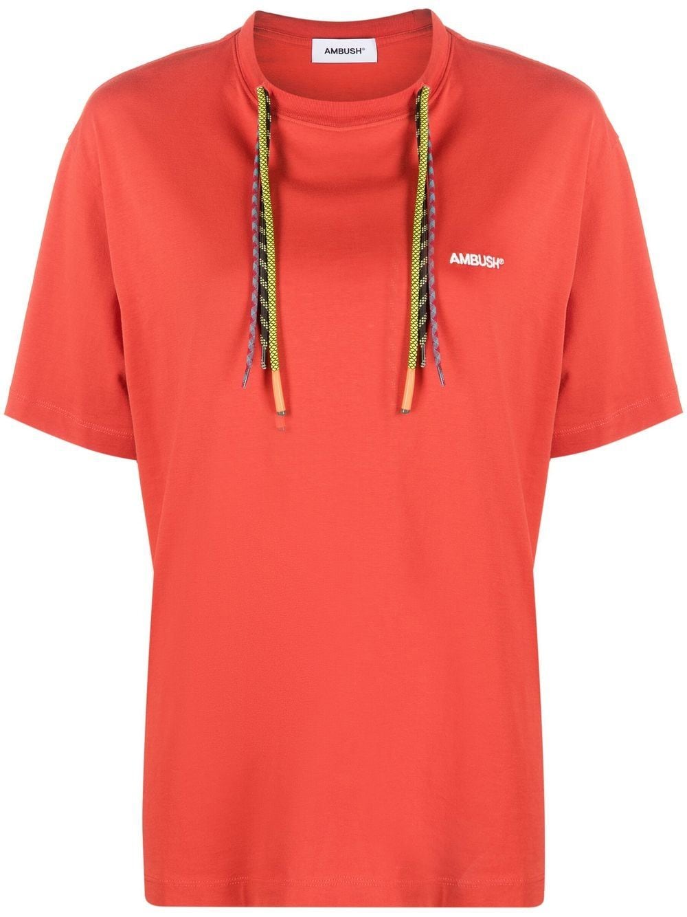 AMBUSH multi-cord logo-print T-shirt - Red von AMBUSH