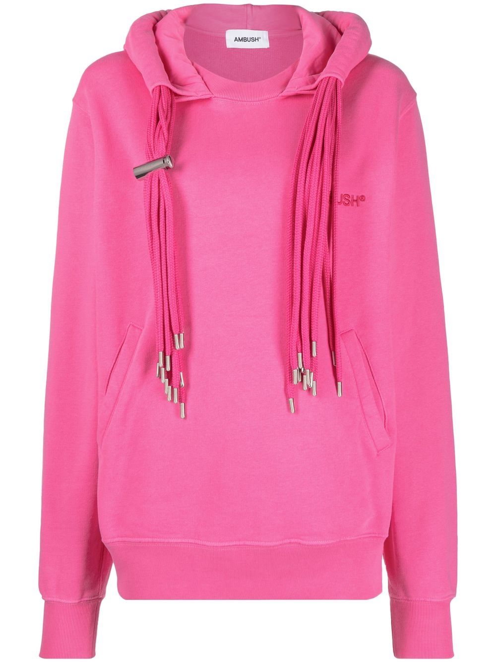 AMBUSH multicord-drawstring cotton hoodie - Pink von AMBUSH