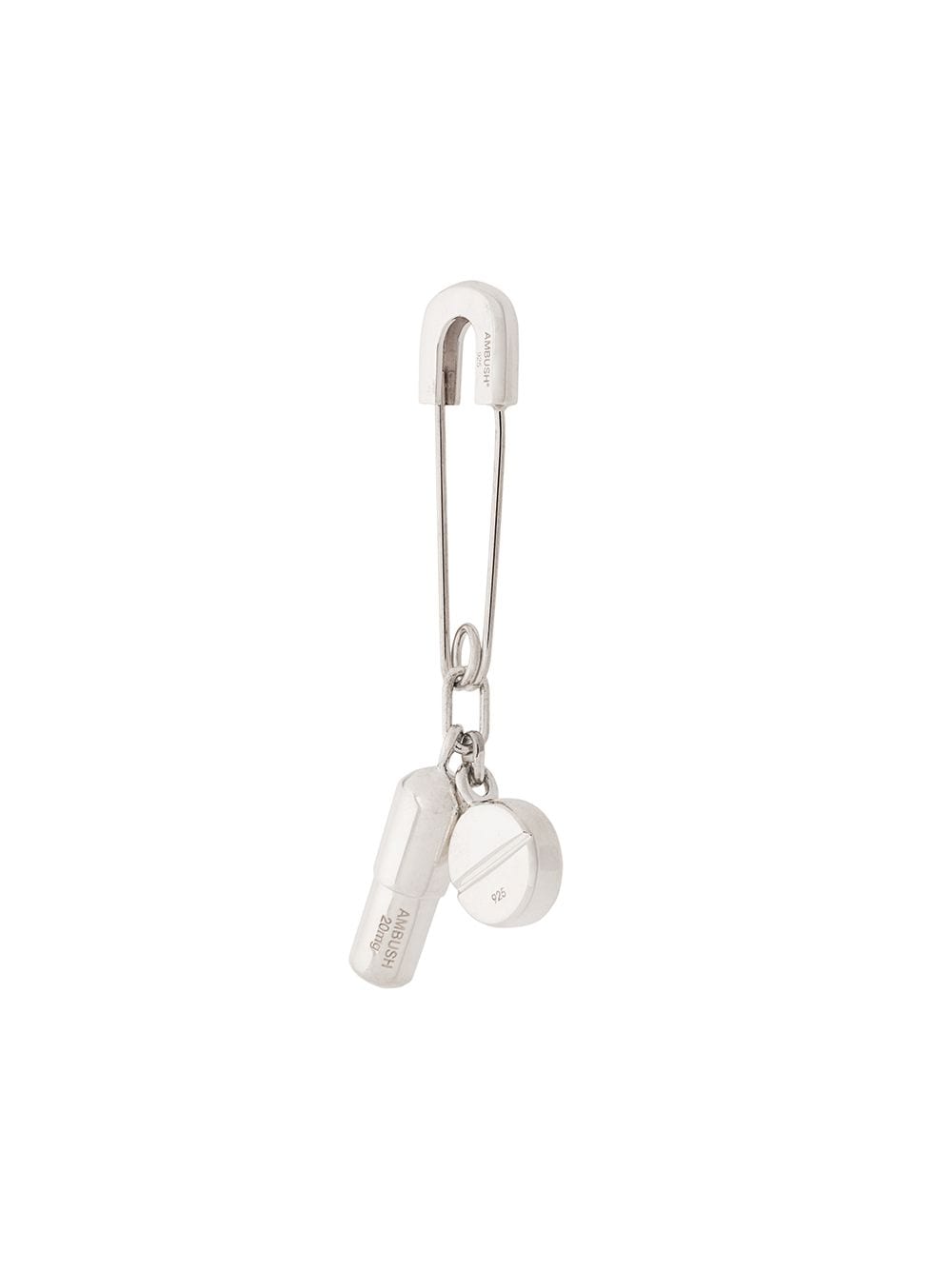 AMBUSH pill charm earring - Silver von AMBUSH