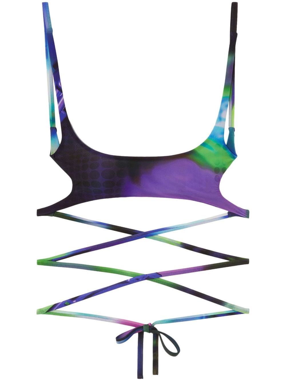 AMBUSH printed bra top - Purple von AMBUSH