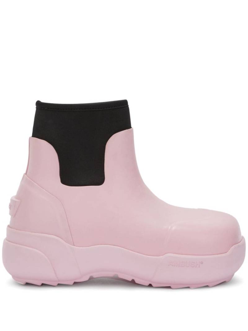 AMBUSH square-toe ankle boots - Pink von AMBUSH