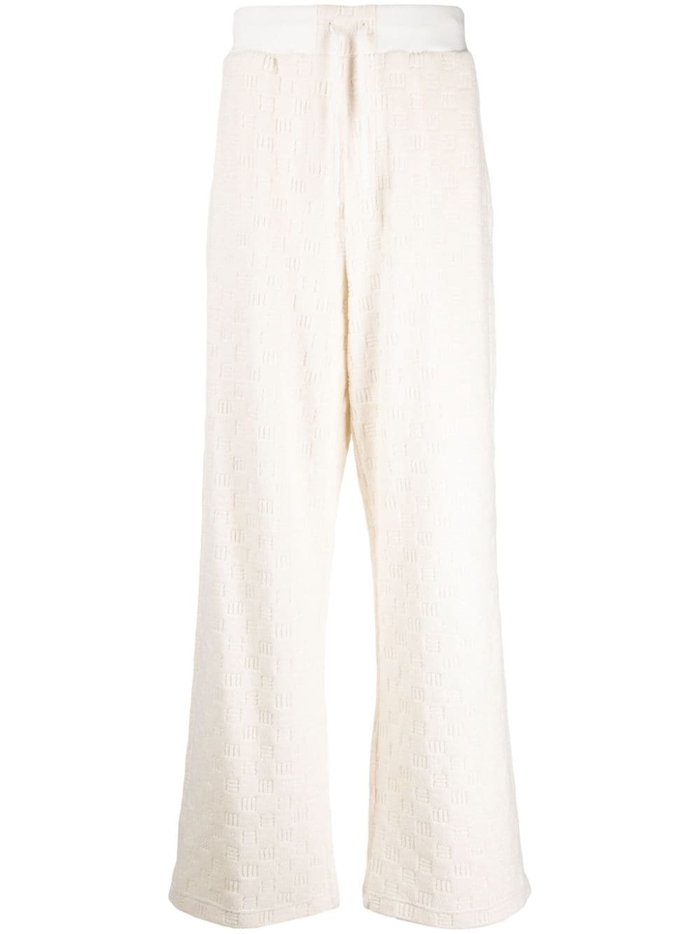 AMBUSH straight-leg jacquard track pants - White von AMBUSH