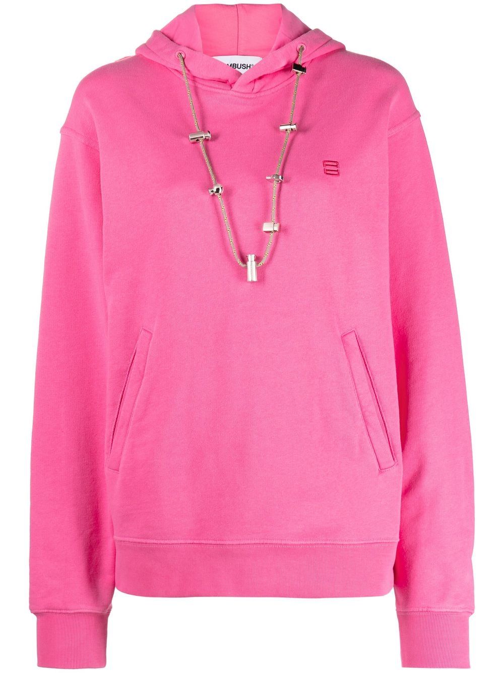 AMBUSH toggle-detail cotton hoodie - Pink von AMBUSH