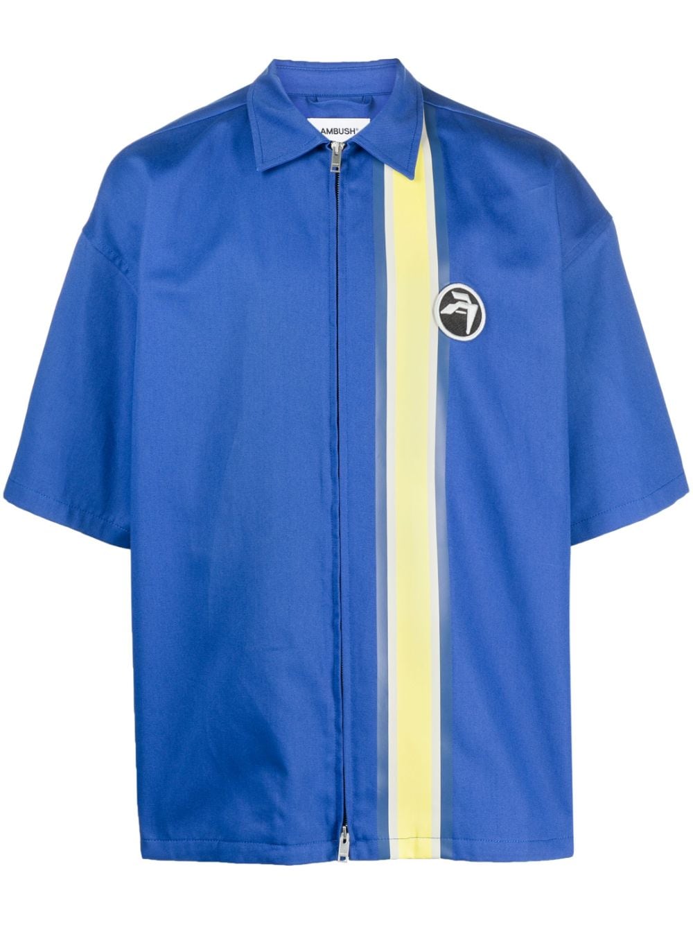 AMBUSH zip-up short-sleeve shirt - Blue von AMBUSH