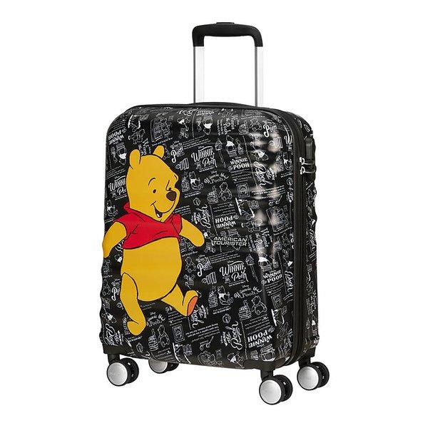 Hartschalenkoffer, Spinner Unisex Schwarz Bedruckt 55 CM von AMERICAN TOURISTER