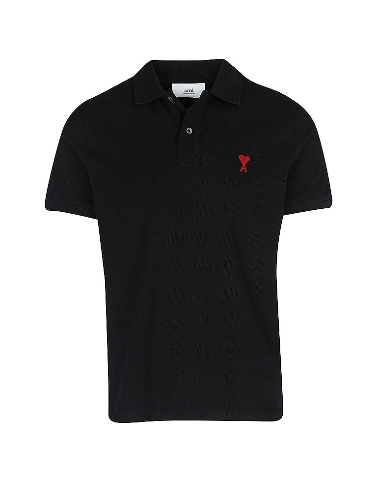 AMI PARIS Poloshirt schwarz | M AMI PARIS Poloshirt schwarz | M von AMI PARIS