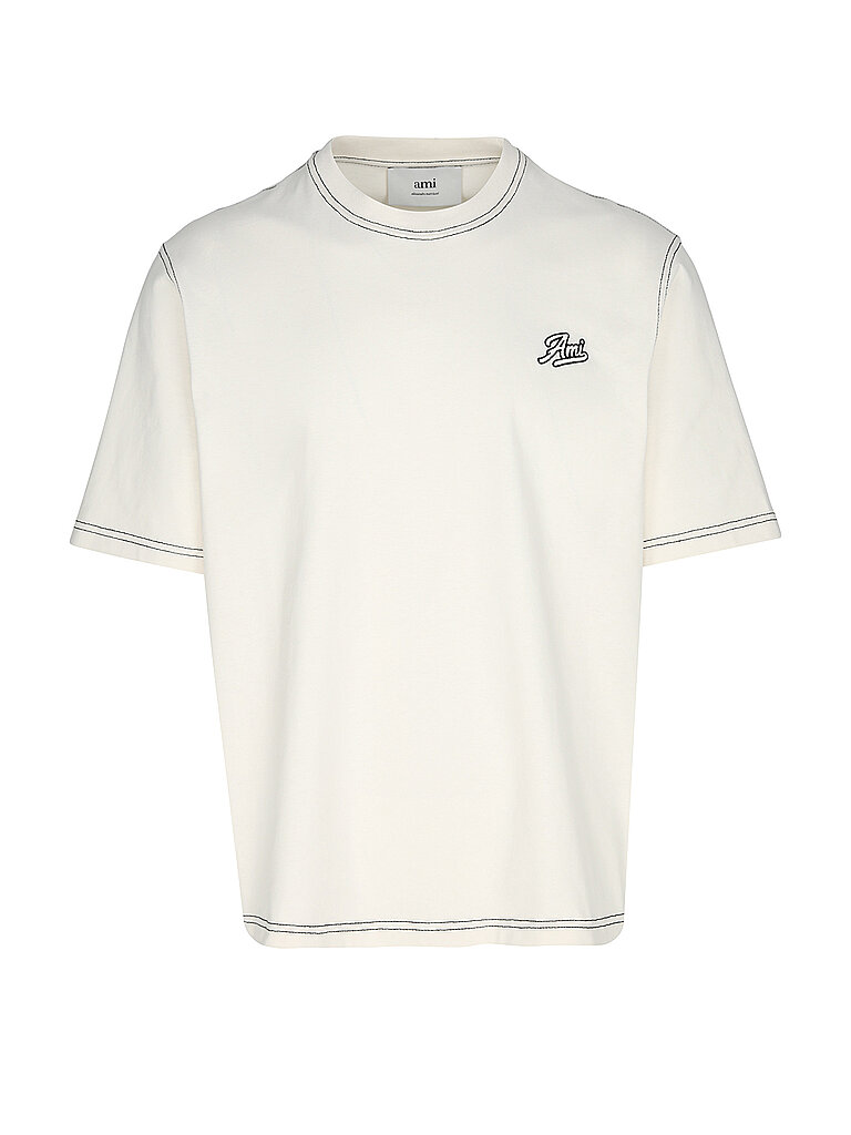 AMI PARIS T-Shirt  creme | M von AMI PARIS