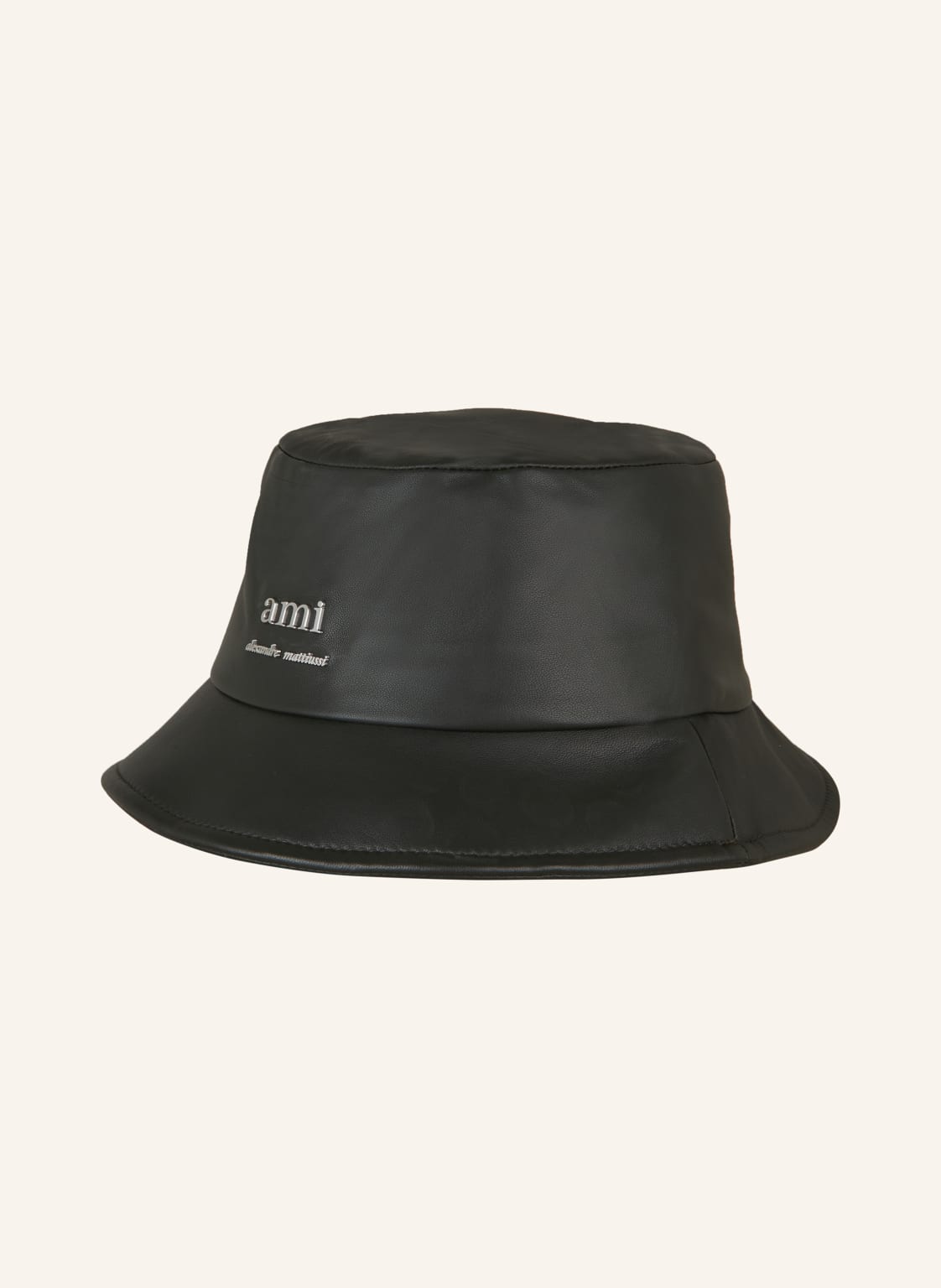 Ami Paris Bucket-Hat Aus Leder gruen von AMI PARIS