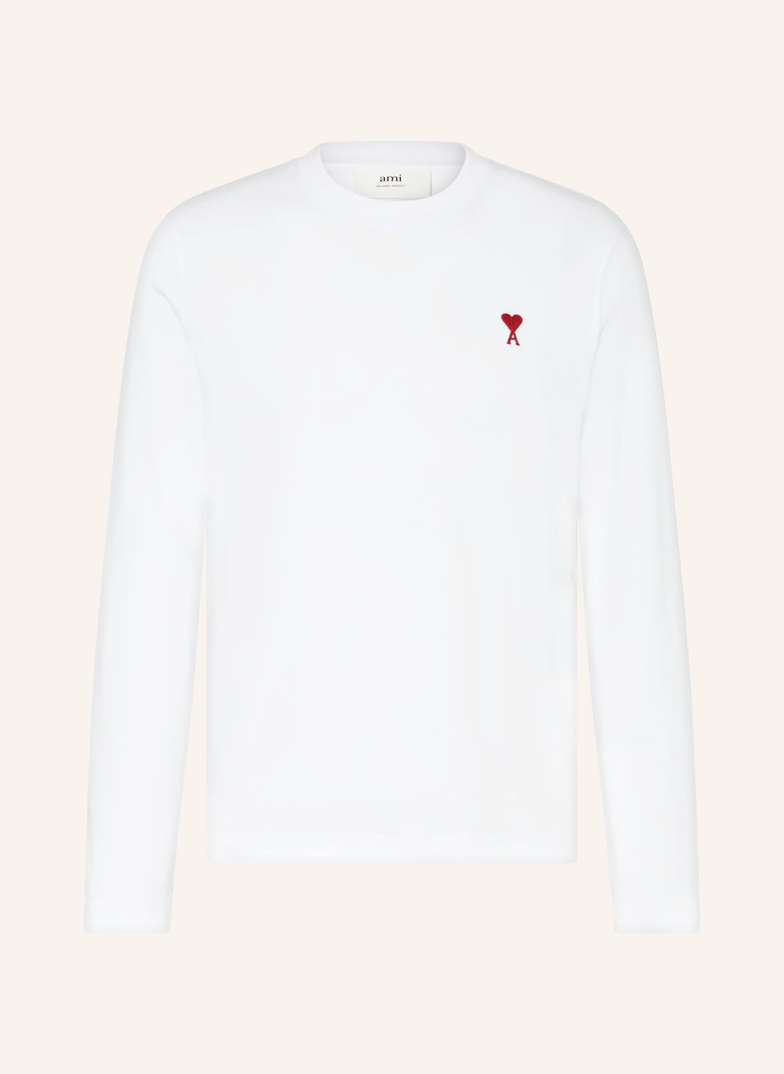 Ami Paris Longsleeve weiss von AMI PARIS