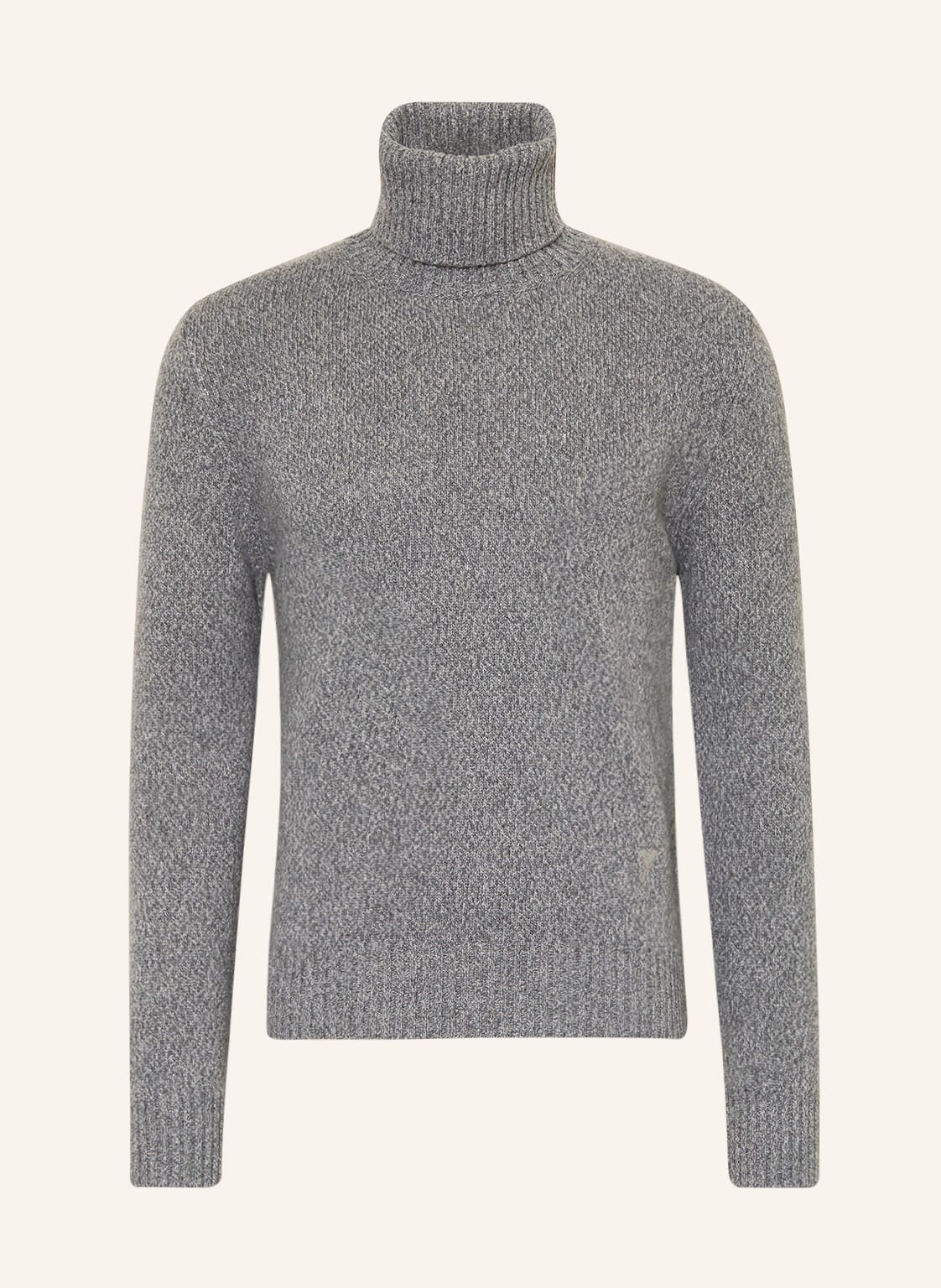 Ami Paris Rollkragenpullover Aus Cashmere grau von AMI PARIS