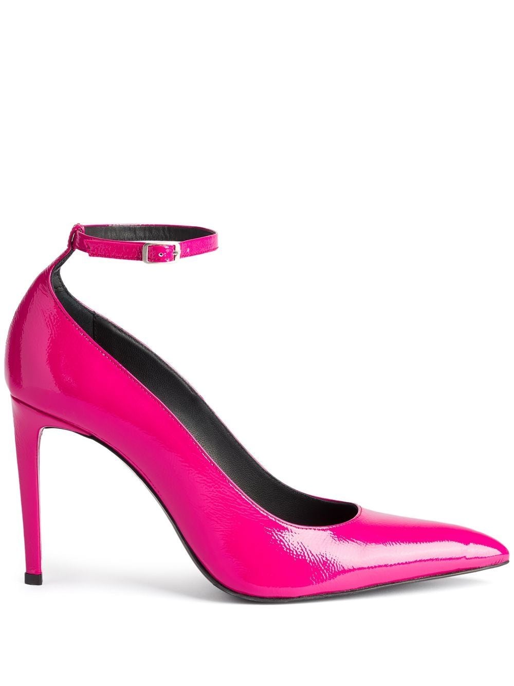 AMI Paris 90mm ankle-buckle heeled pumps - Pink von AMI Paris