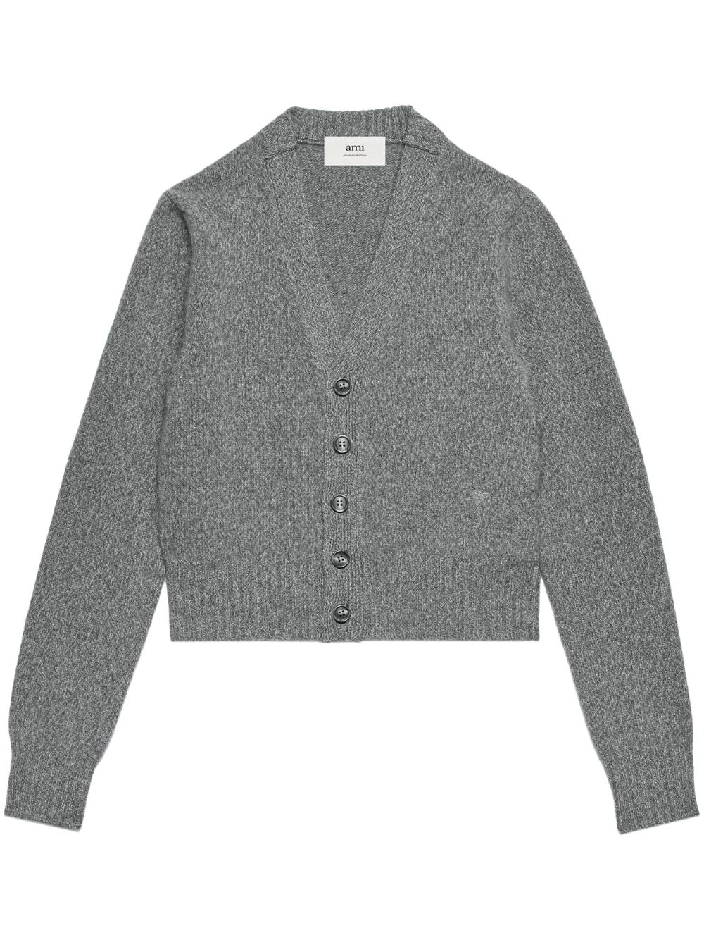 AMI Paris Ami de Coeur cardigan - Grey von AMI Paris