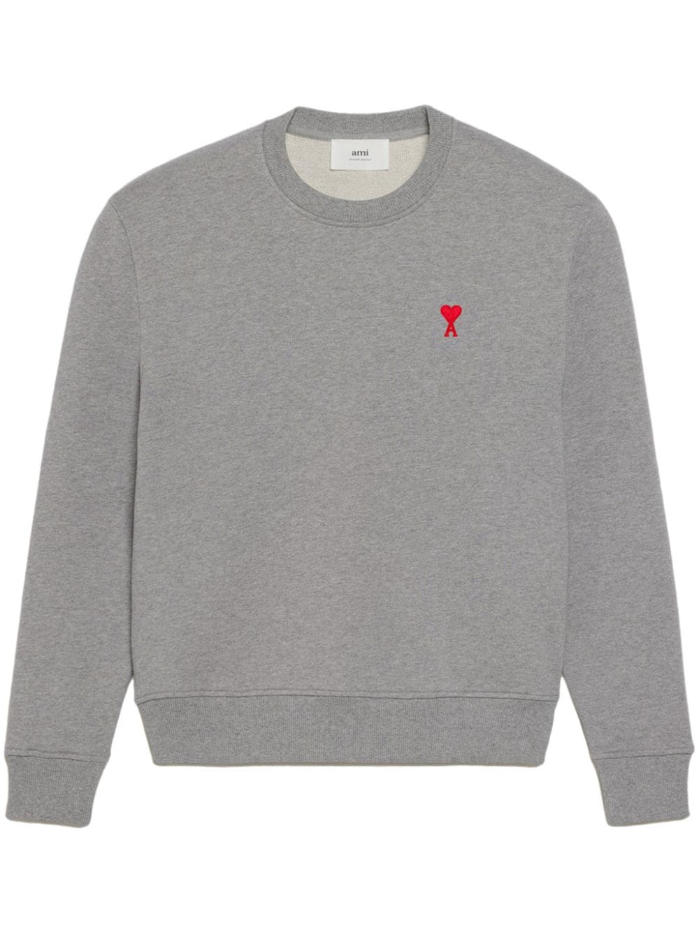 AMI Paris Ami de Coeur cotton sweatshirt - Grey von AMI Paris