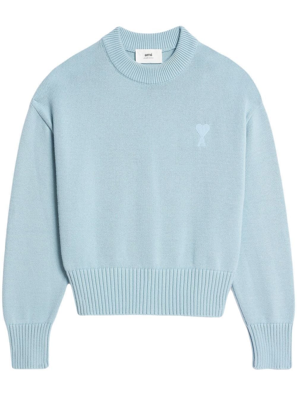 AMI Paris Ami de Coeur crew-neck jumper - Blue von AMI Paris