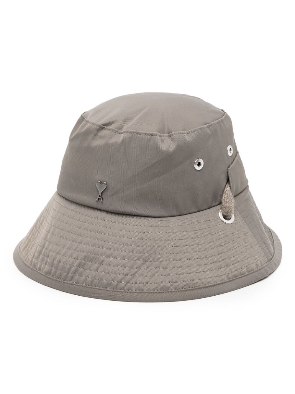 AMI Paris Ami de Coeur logo-plaque bucket hat - Neutrals von AMI Paris