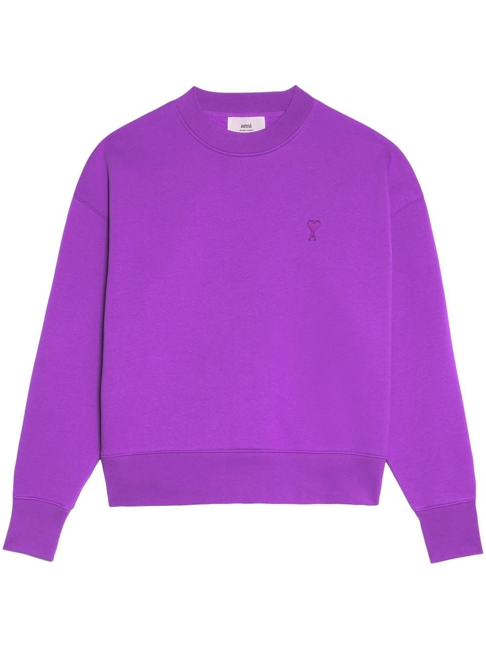 AMI Paris Ami de Coeur embroidered sweatshirt - Purple von AMI Paris