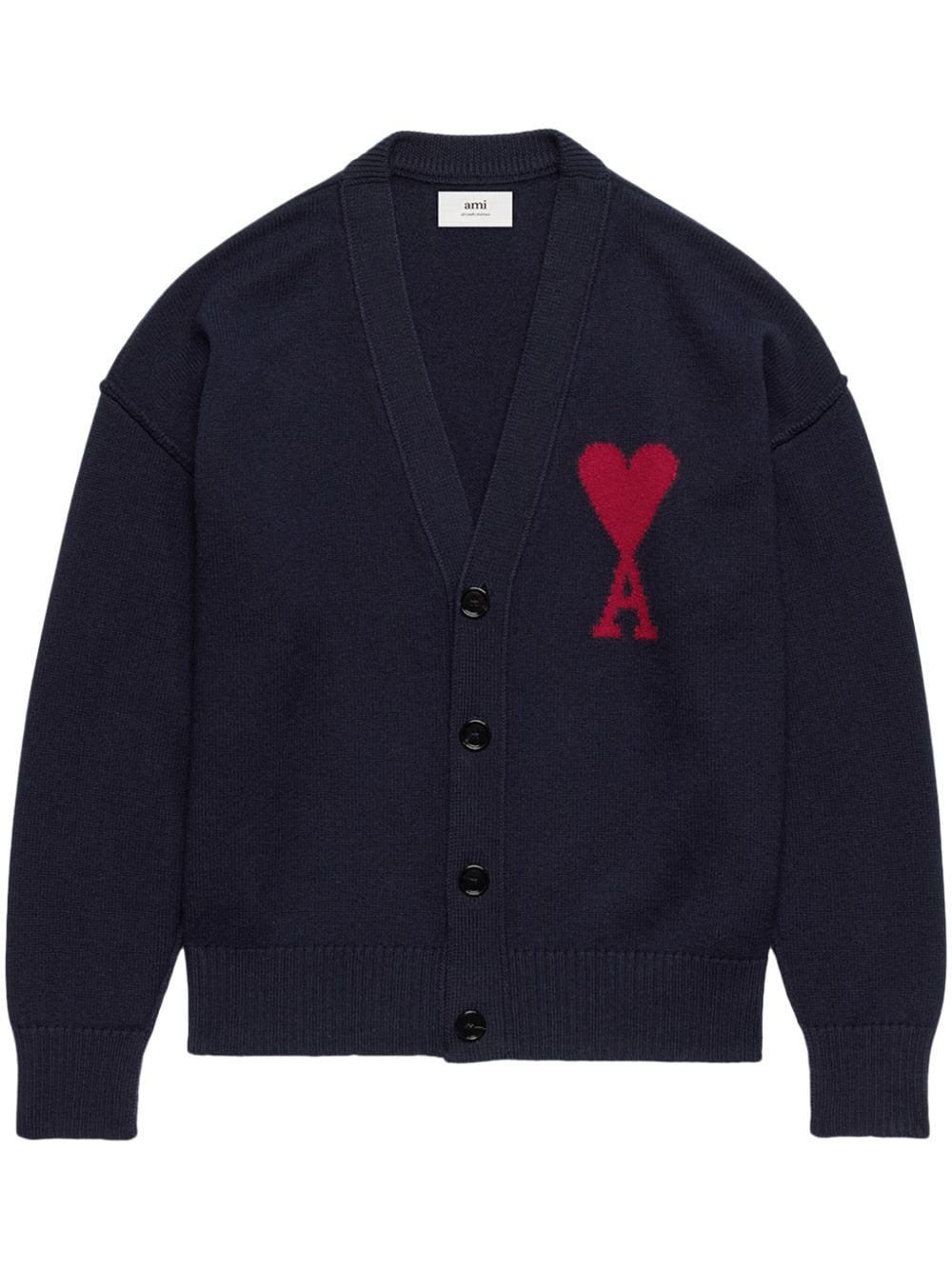 AMI Paris Ami de Coeur wool cardigan - Blue von AMI Paris