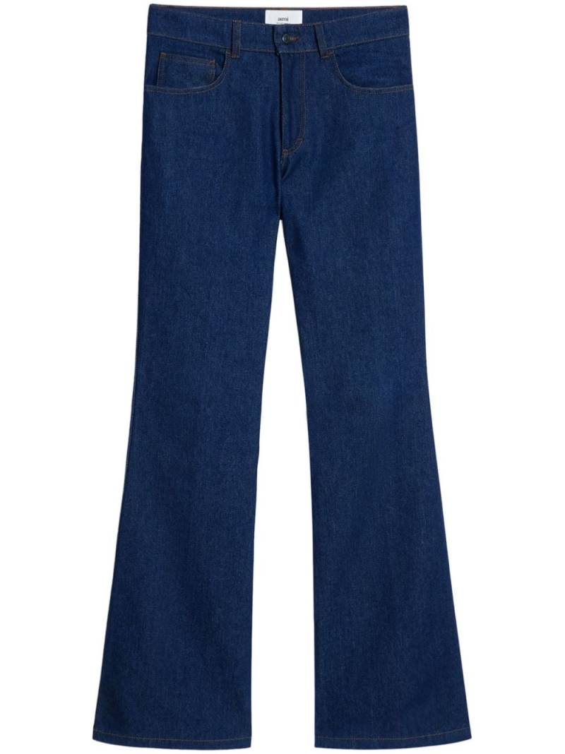 AMI Paris Flare Fit low-rise jeans - Blue von AMI Paris