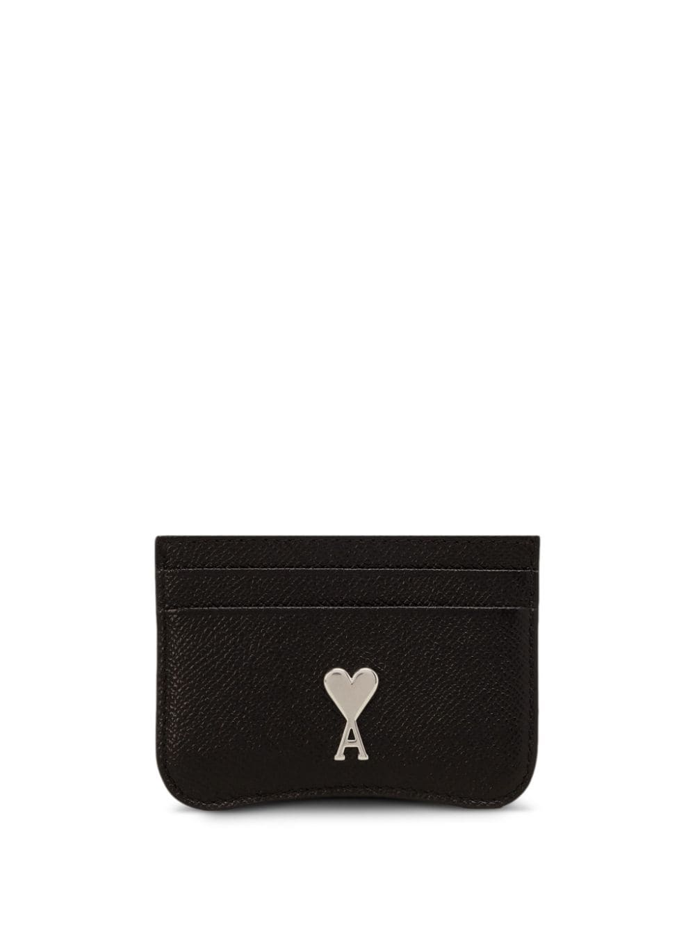 AMI Paris Paris Paris leather cardholder - Black von AMI Paris