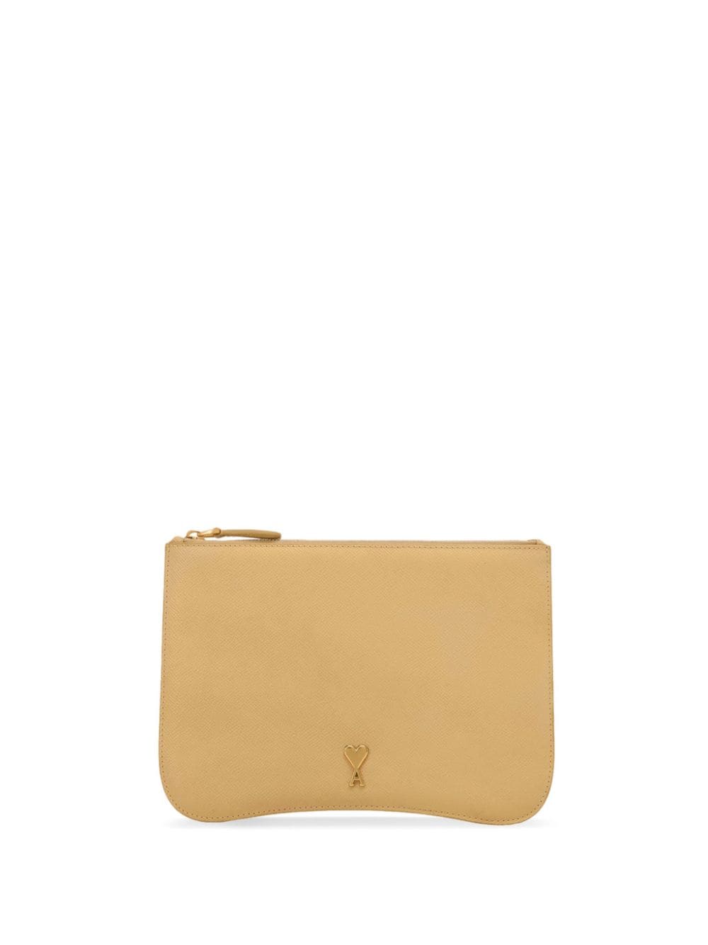 AMI Paris Paris leather pouch - Yellow von AMI Paris