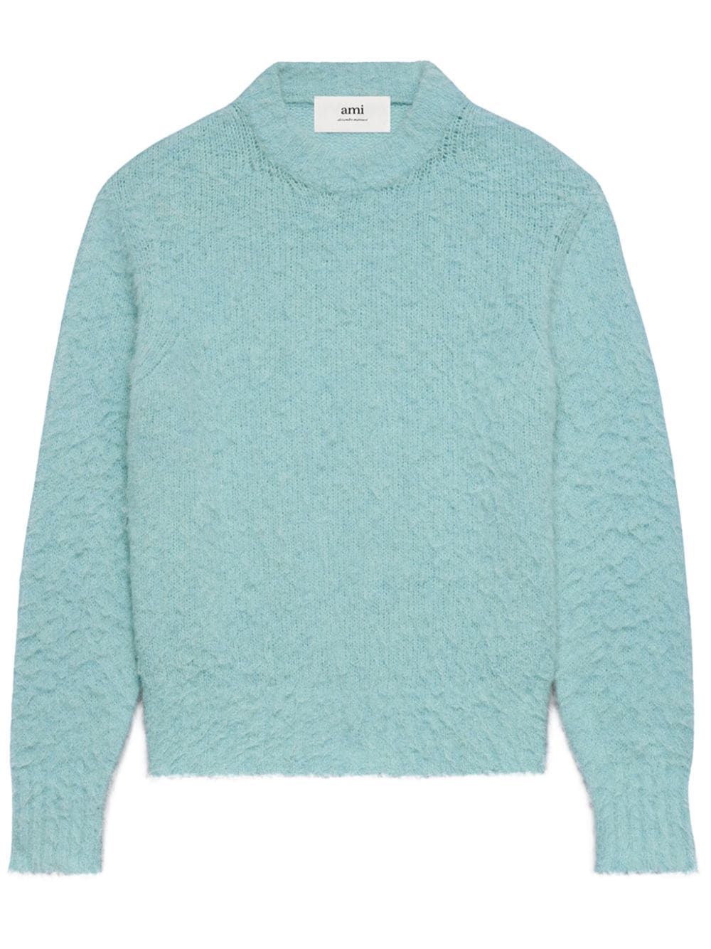 AMI Paris crew-neck textured jumper - Blue von AMI Paris